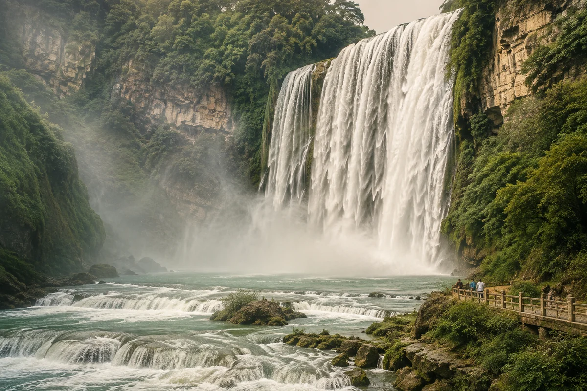 Let one waterfall fill the view