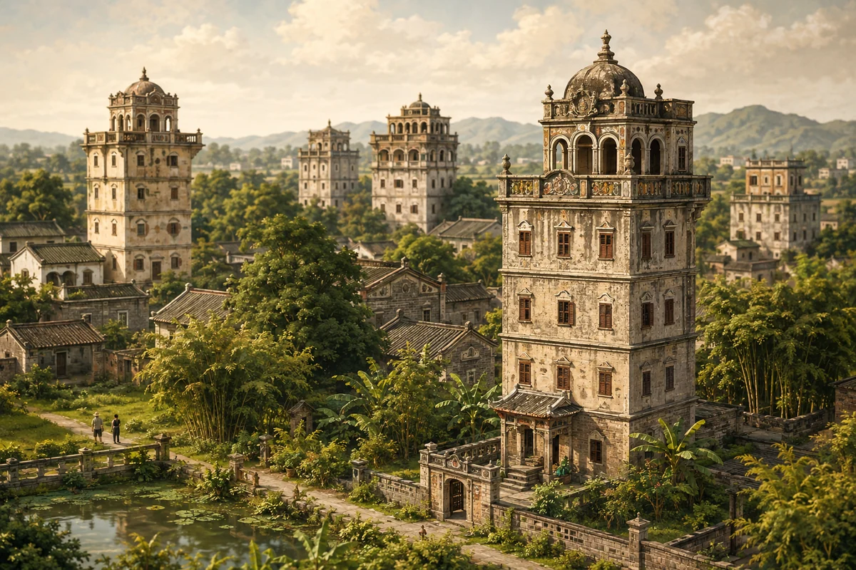 See a family’s overseas ambitions in a village skyline