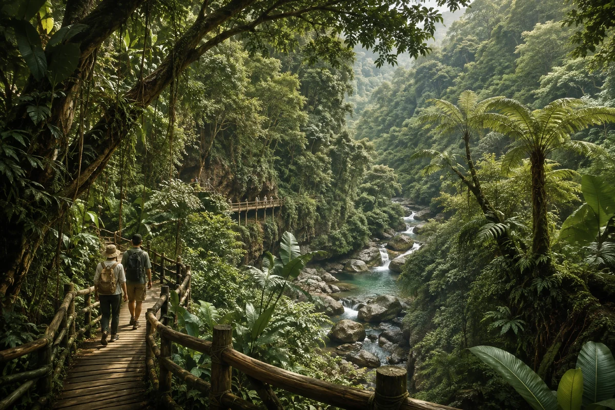 Yanoda rainforest by private car