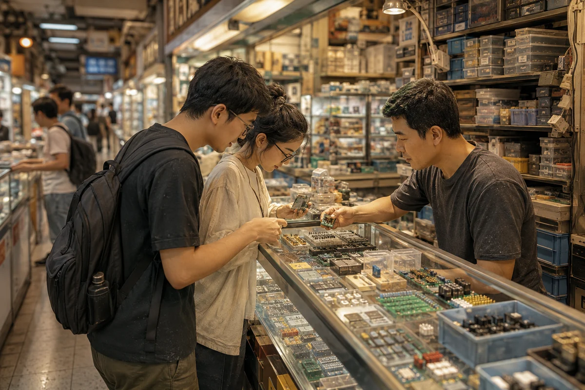 See the city through its electronics markets