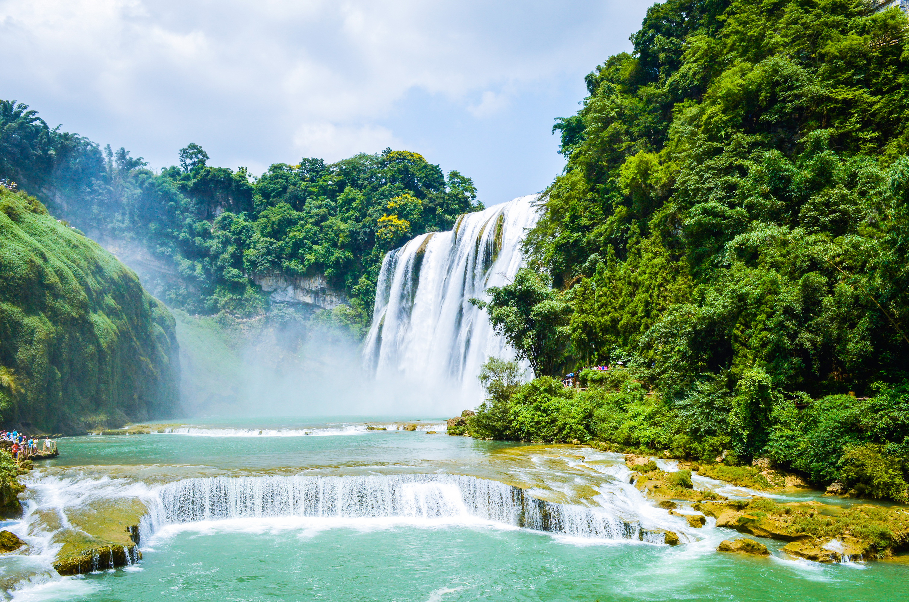 Huangguoshu by private car: give the main waterfall priority